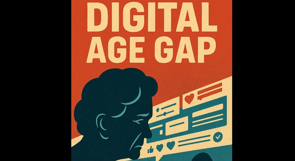 Ilustrace k povídce Digital age gap