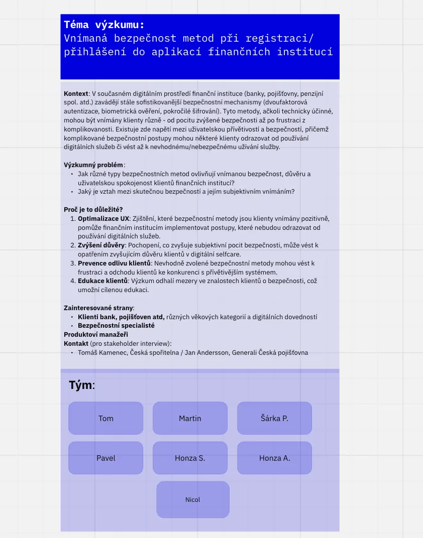 Scénář pro stakeholder interview