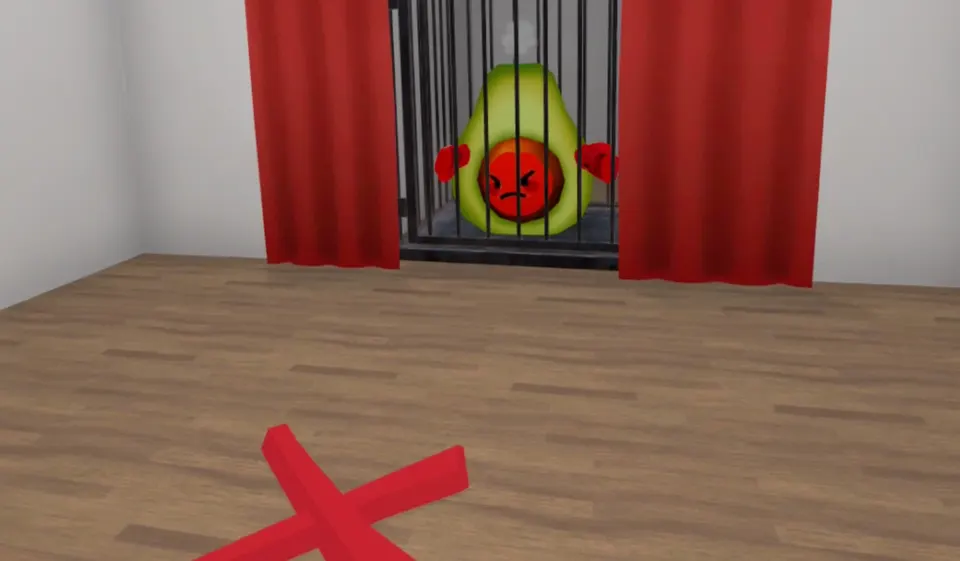 Snímek z testování VR aplikace