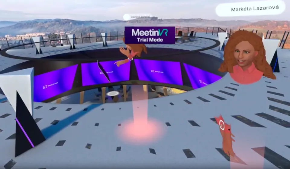 Snímek z prostředí sociální virtuální reality