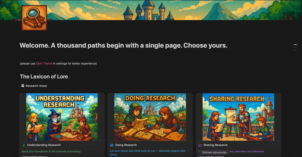 Osobní rozvojový plán v Notion — přehled postupu