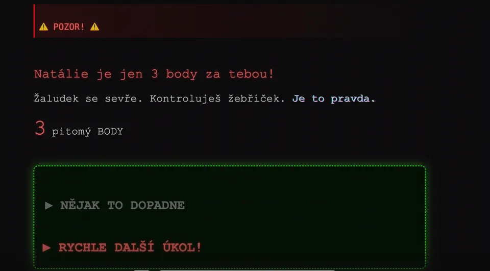 Upravená verze okna po zapracování zpětné vazby
